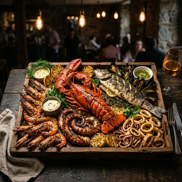 Plato cu fructe de mare AZZURA